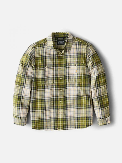 (107014) 라이트웨이트 플레이드 셔츠 DARK BRONZED GREEN (GL7)